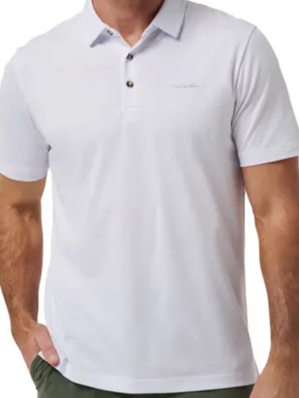 Travis Mathew Zinna 2.0 Polo Shirt White 3XL NWT Golf Performance